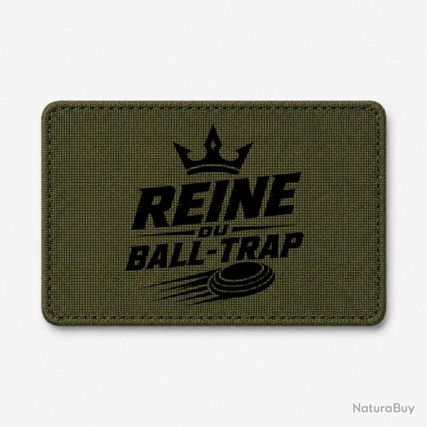 Patch Ball Trap - Reine du Ball Trap - Couronne - Olive / Noir