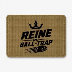 Patch Ball Trap - Reine du Ball Trap - Couronne - Coyote / Noir