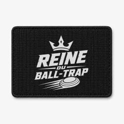 Patch Ball Trap - Reine du Ball Trap - Couronne - Noir / Blanc