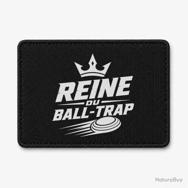 Patch Ball Trap - Reine du Ball Trap - Couronne - Noir / Blanc
