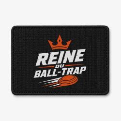 Patch Ball Trap - Reine du Ball Trap - Couronne - Noir / Orange