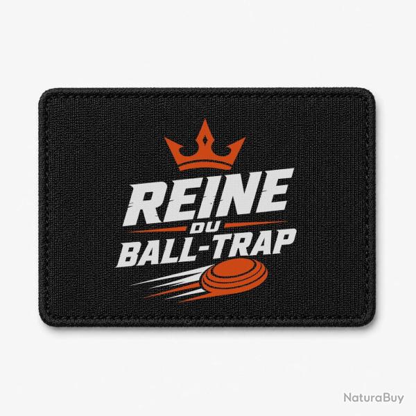 Patch Ball Trap - Reine du Ball Trap - Couronne - Noir / Orange