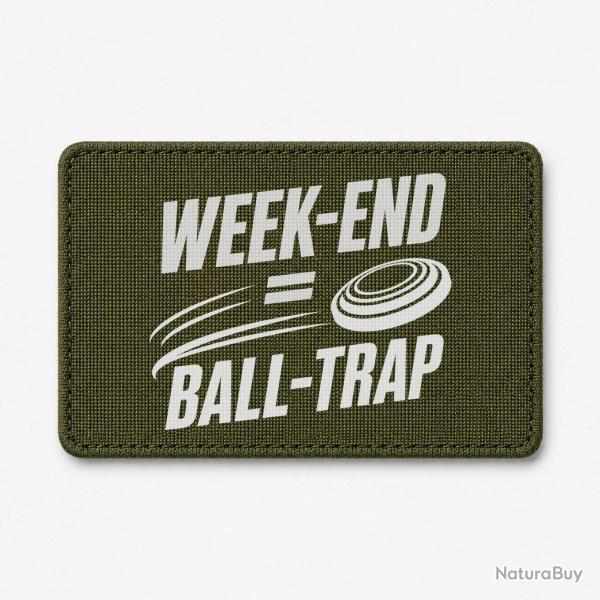 Patch Ball Trap - Week-end Ball Trap - Stand et plateaux - Olive / Blanc