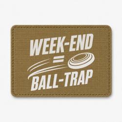 Patch Ball Trap - Week-end Ball Trap - Stand et plateaux - Coyote / Blanc