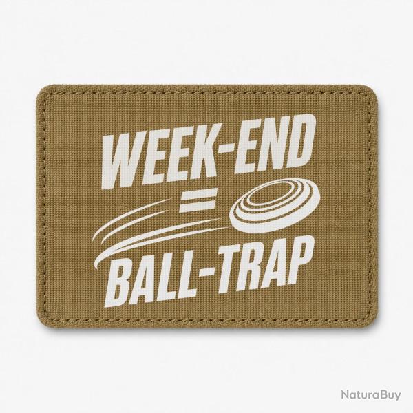 Patch Ball Trap - Week-end Ball Trap - Stand et plateaux - Coyote / Blanc