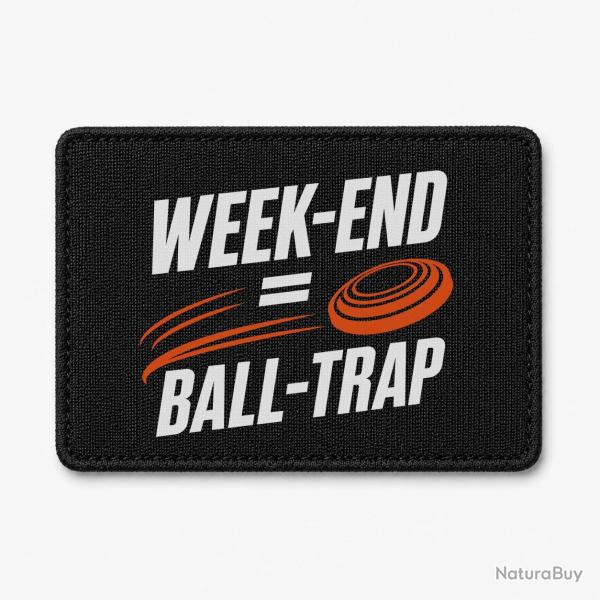 Patch Ball Trap - Week-end Ball Trap - Stand et plateaux - Noir / Orange