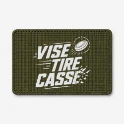 Patch Ball Trap - Vise, tire, casse - S&eacute;quence de tir - Olive / Blanc