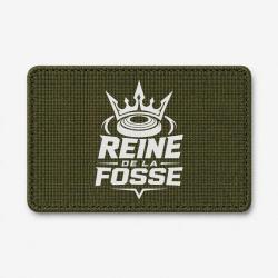 Patch Ball Trap - Reine de la fosse - Tireuse sportive - Olive / Blanc