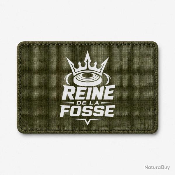 Patch Ball Trap - Reine de la fosse - Tireuse sportive - Olive / Blanc