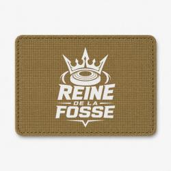 Patch Ball Trap - Reine de la fosse - Tireuse sportive - Coyote / Blanc