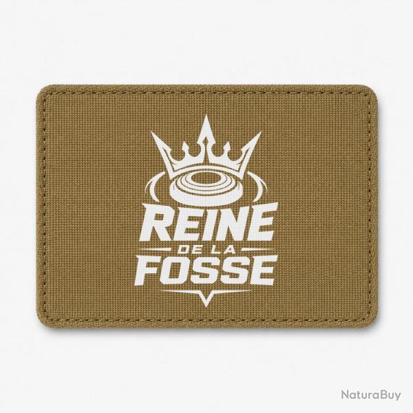 Patch Ball Trap - Reine de la fosse - Tireuse sportive - Coyote / Blanc