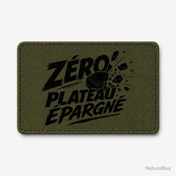 Patch Ball Trap - Z�ro plateau �pargn� - Tireur d�termin� - Olive / Noir