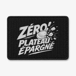 Patch Ball Trap - Z&eacute;ro plateau &eacute;pargn&eacute; - Tireur d&eacute;termin&eacute; - Noir / Blanc