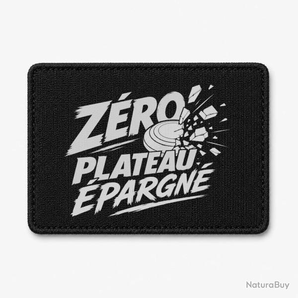 Patch Ball Trap - Z�ro plateau �pargn� - Tireur d�termin� - Noir / Blanc
