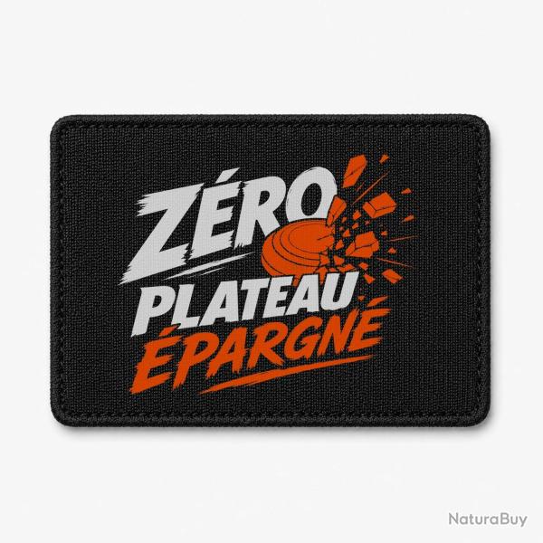 Patch Ball Trap - Z�ro plateau �pargn� - Tireur d�termin� - Noir / Orange
