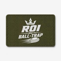 Patch Ball Trap - Roi du Ball Trap - Couronne - Olive / Blanc