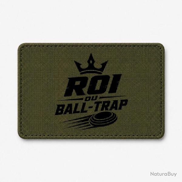 Patch Ball Trap - Roi du Ball Trap - Couronne - Olive / Noir