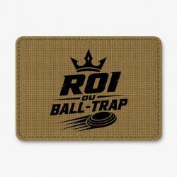 Patch Ball Trap - Roi du Ball Trap - Couronne - Coyote / Noir
