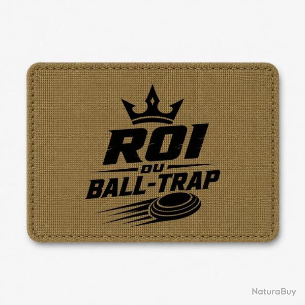 Patch Ball Trap - Roi du Ball Trap - Couronne - Coyote / Noir