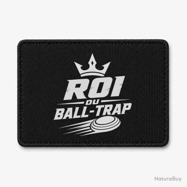 Patch Ball Trap - Roi du Ball Trap - Couronne - Noir / Blanc
