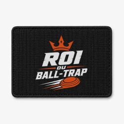 Patch Ball Trap - Roi du Ball Trap - Couronne - Noir / Orange