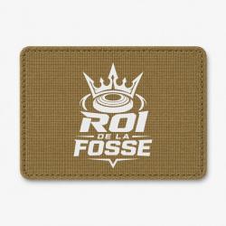 Patch Ball Trap - Roi de la fosse - Tireur sportif - Coyote / Blanc