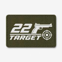 Patch Tir Sportif - .22 Target - Olive / Blanc