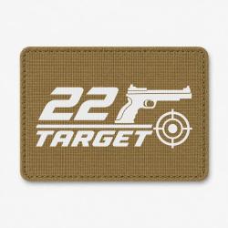 Patch Tir Sportif - .22 Target - Coyote / Blanc
