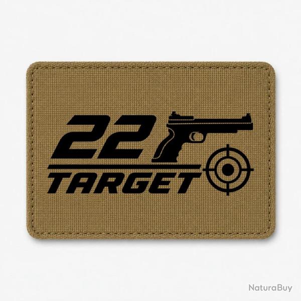 Patch Tir Sportif - .22 Target - Coyote / Noir