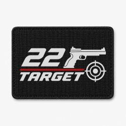 Patch Tir Sportif - .22 Target - Noir / Orange