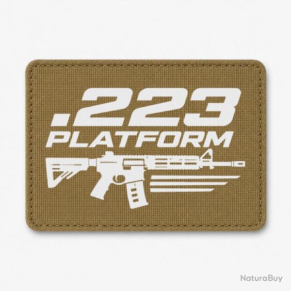 Patch Tir Sportif - .223 Platform - Coyote / Blanc