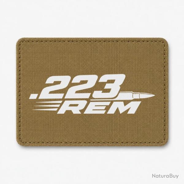 Patch Tir Sportif - .223 Rem - Cartouche - Coyote / Blanc