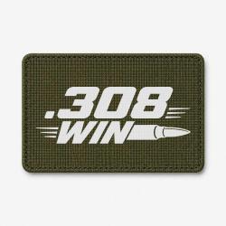 Patch Tir Sportif - .308 Win - Cartouche - Olive / Blanc