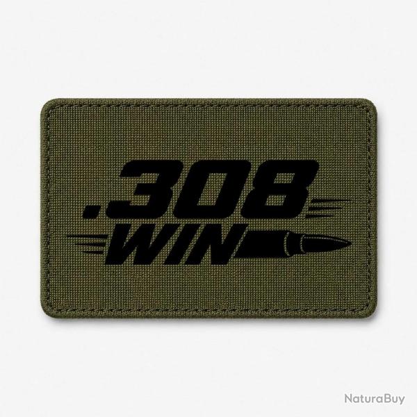 Patch Tir Sportif - .308 Win - Cartouche - Olive / Noir