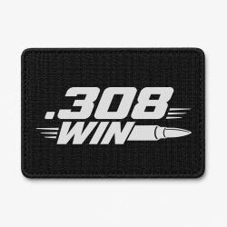 Patch Tir Sportif - .308 Win - Cartouche - Noir / Blanc