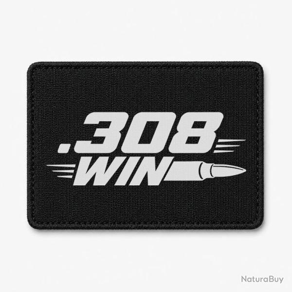 Patch Tir Sportif - .308 Win - Cartouche - Noir / Blanc
