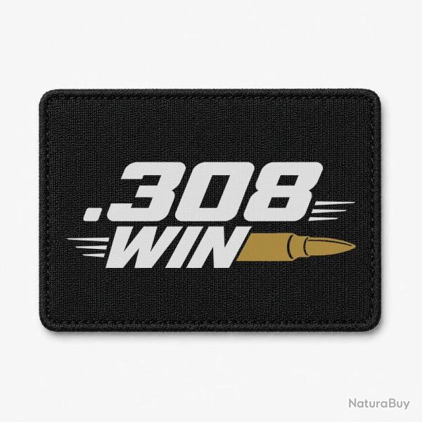 Patch Tir Sportif - .308 Win - Cartouche - Noir / Orange