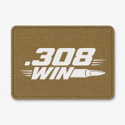 Patch Tir Sportif - .308 Win - Cartouche - Coyote / Blanc