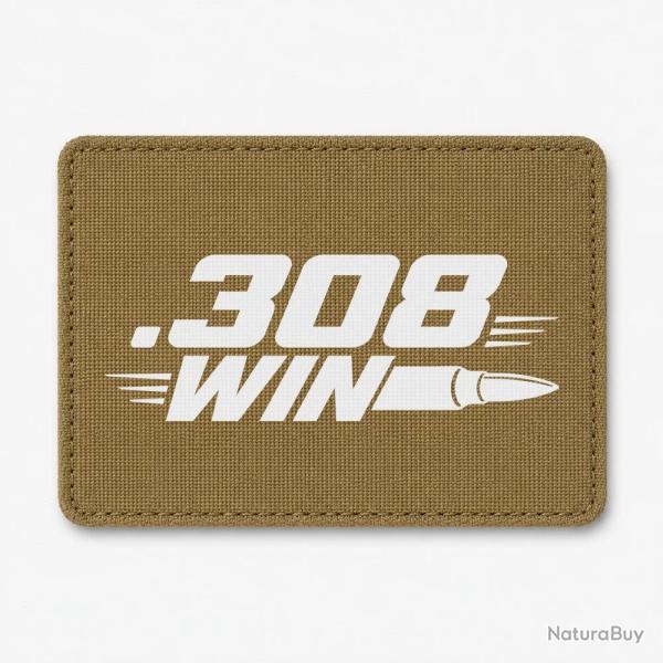 Patch Tir Sportif - .308 Win - Cartouche - Coyote / Blanc