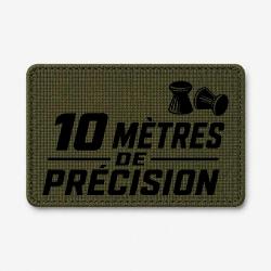 Patch Tir Sportif - 10 m de pr&eacute;cision - Olive / Noir