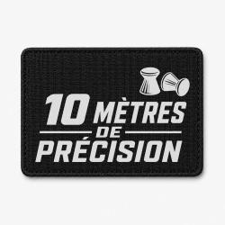 Patch Tir Sportif - 10 m de pr&eacute;cision - Noir / Blanc