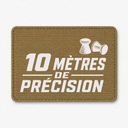 Patch Tir Sportif - 10 m de pr&eacute;cision - Coyote / Blanc