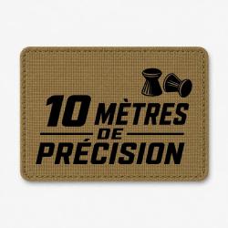 Patch Tir Sportif - 10 m de pr&eacute;cision - Coyote / Noir