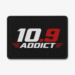 Patch Tir Sportif - 10.9 Addict - Typographie - Noir / Orange