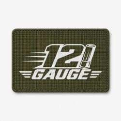 Patch Tir Sportif - 12 Gauge - Cartouche - Olive / Blanc
