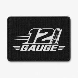 Patch Tir Sportif - 12 Gauge - Cartouche - Noir / Blanc