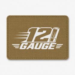Patch Tir Sportif - 12 Gauge - Cartouche - Coyote / Blanc