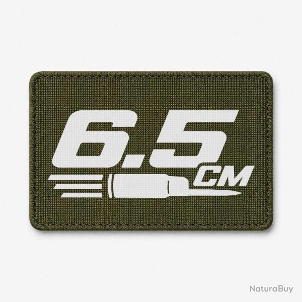 Patch Tir Sportif - 6.5 CM - Typographie - Olive / Blanc