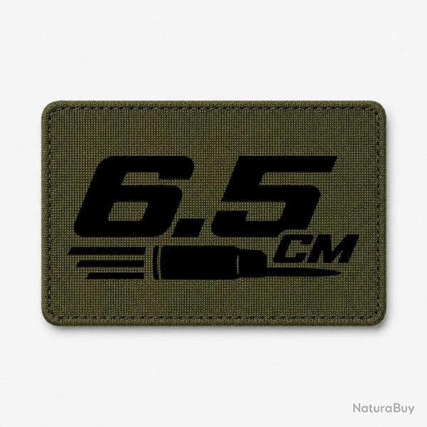 Patch Tir Sportif - 6.5 CM - Typographie - Olive / Noir