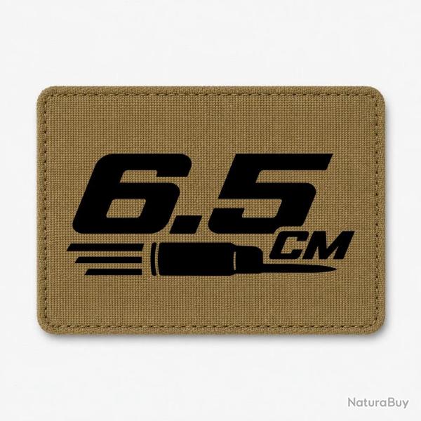 Patch Tir Sportif - 6.5 CM - Typographie - Coyote / Noir